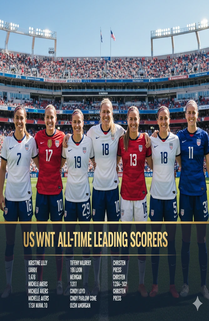 USWNT all-time leading goal scorers
