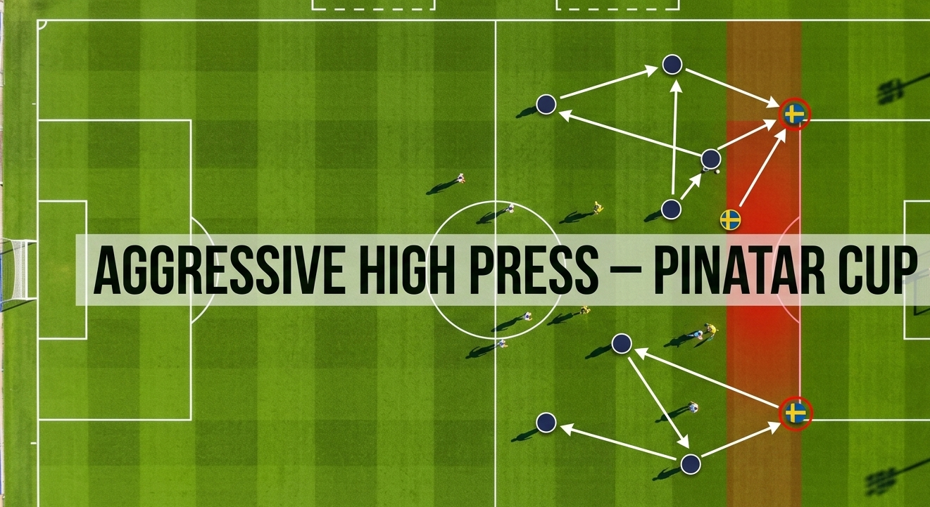 US women's soccer match report - tactical high press analysis.
