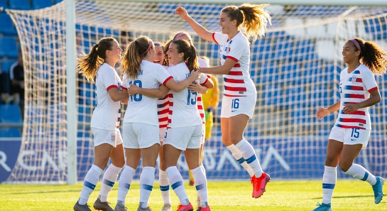 US women's soccer match report - goal scored at the Pinatar Cup