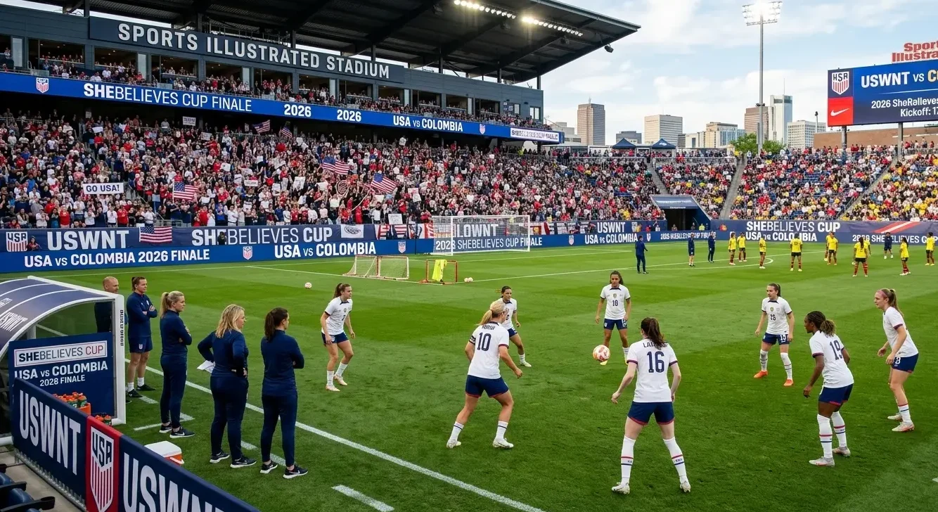 The USWNT prepares for their decisive 2026 SheBelieves Cup finale against Colombia at Sports Illustrated Stadium.