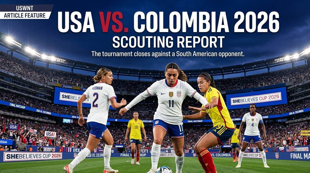 Alyssa Thompson creating women's soccer highlights during the 2026 SheBelieves Cup