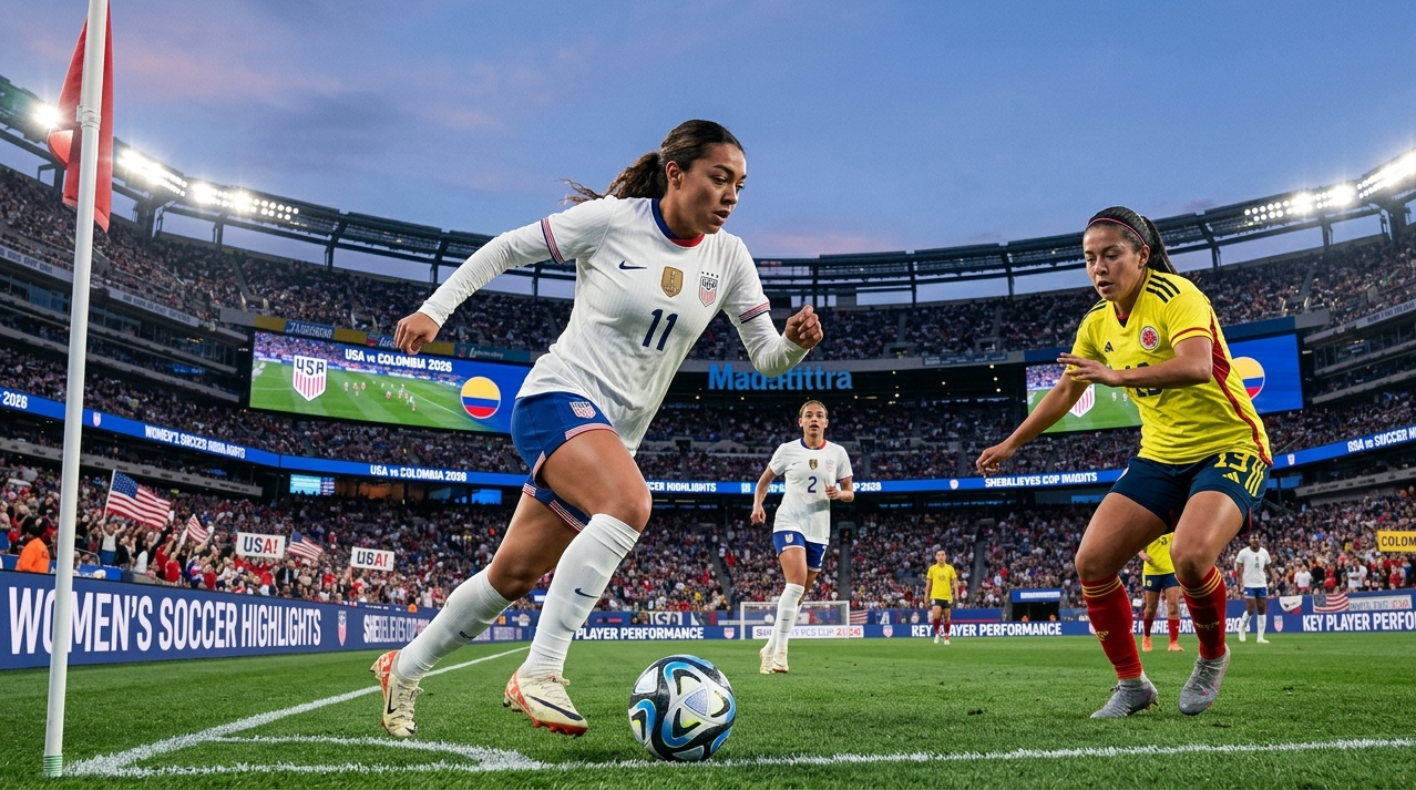 Alyssa Thompson creating women's soccer highlights during the 2026 SheBelieves Cup
