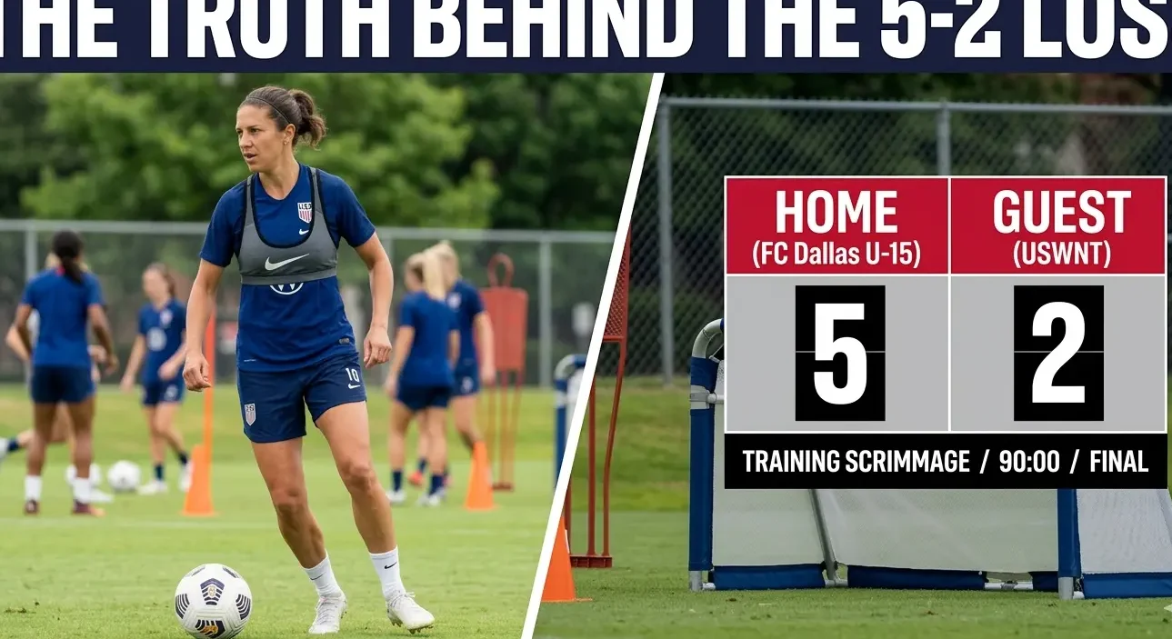 Carli Lloyd training with the USWNT during a national team camp.