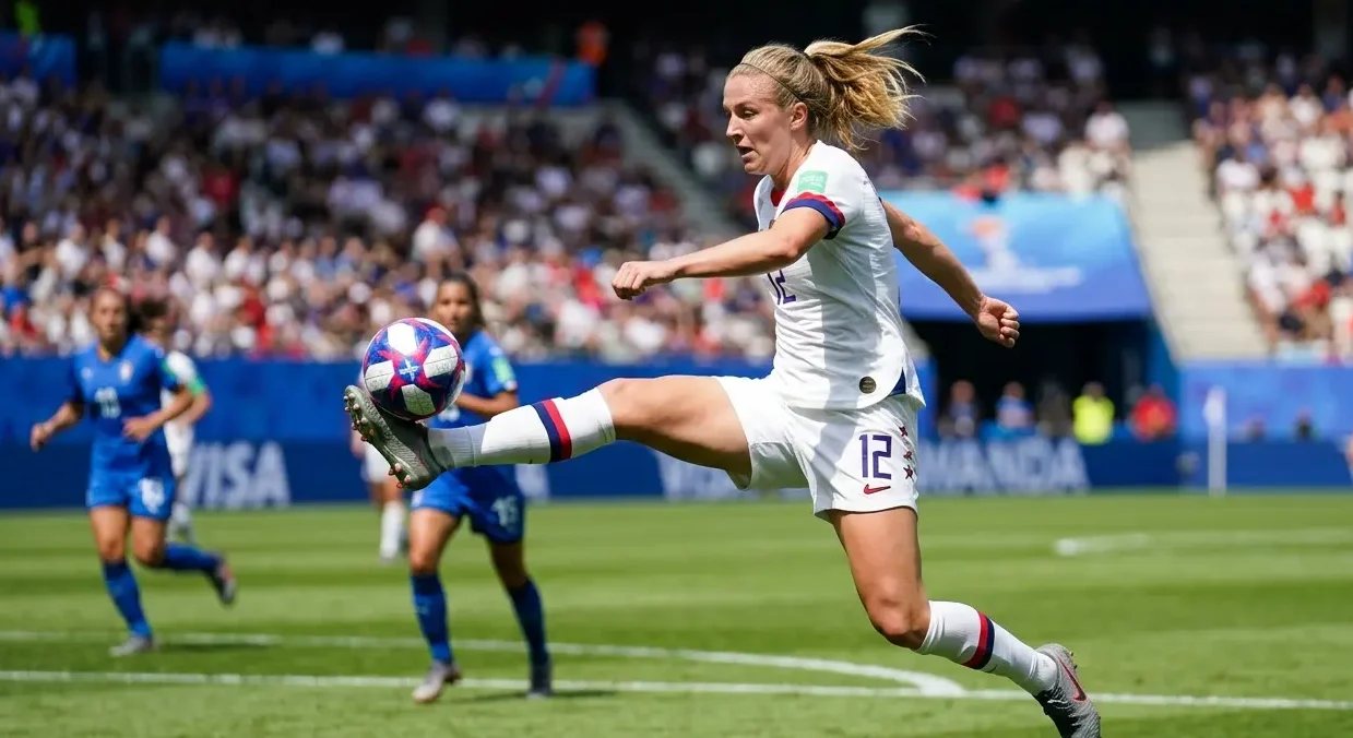 USWNT players participating in a team training session ahead of the international friendlies against Japan.