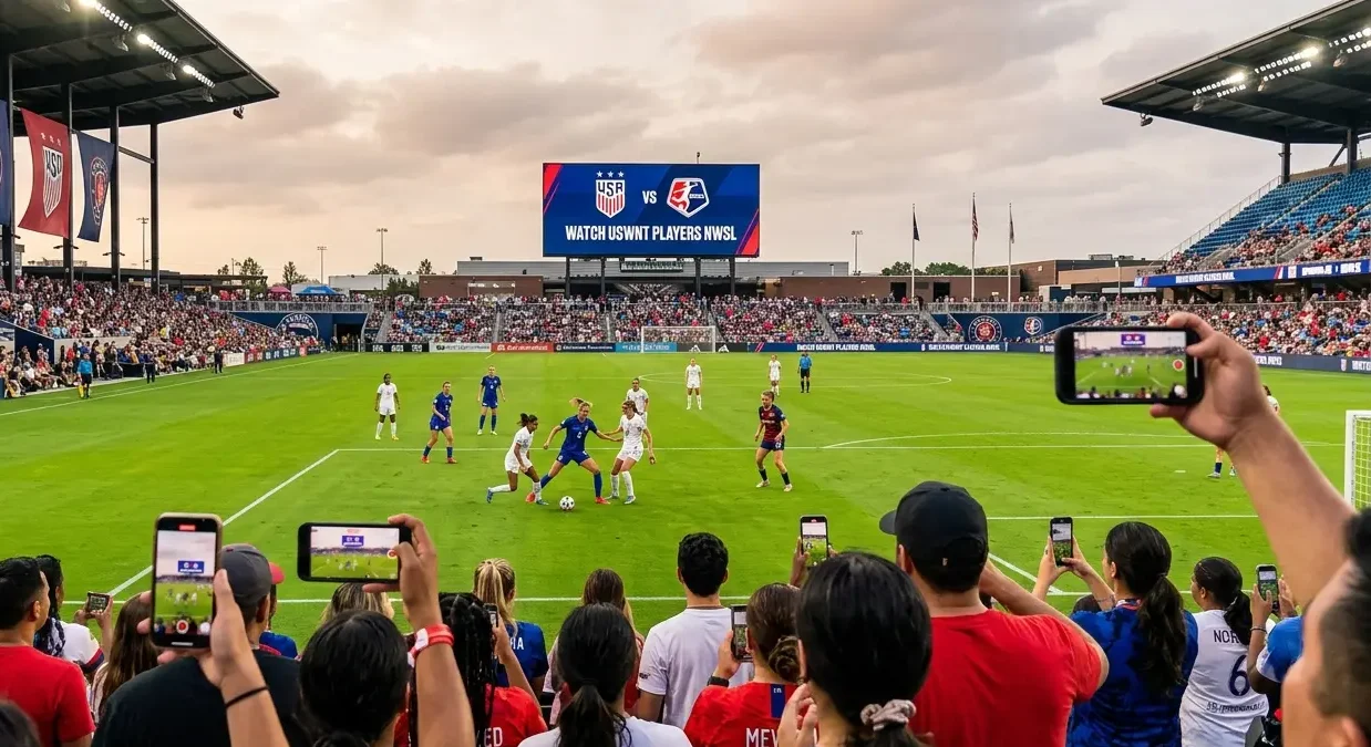 Soccer match with enthusiastic spectators