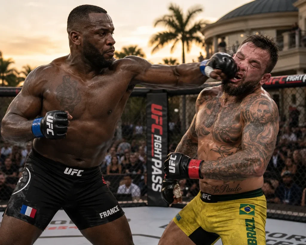 Alex Pereira vs Ciryl Gane interim heavyweight title fight at UFC Freedom 250