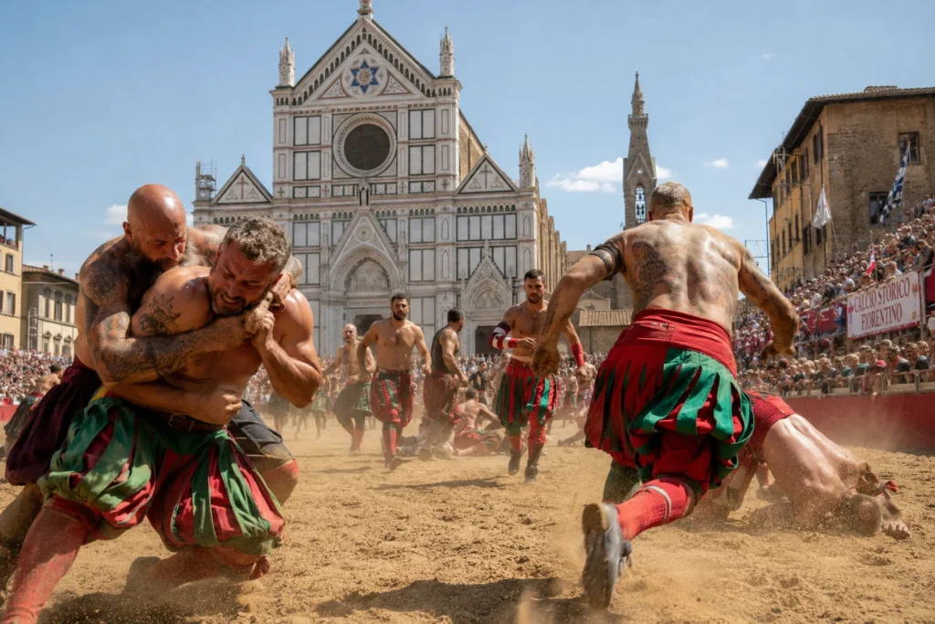 Intense Action from Calcio Storico 2026 Semifinals