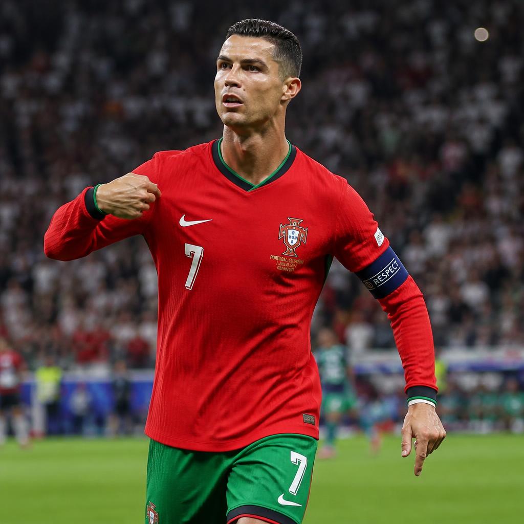 Cristiano Ronaldo making history in his sixth World Cup