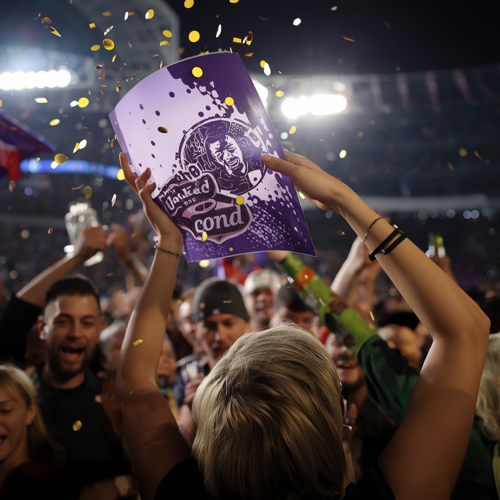 Wire photos of the celebration already exist via Imagn Images (credited to Jamie Sabau in initial Yahoo Sports coverage). License an original/wire image — do not use a stock photo or logo — min. 1200px wide, 16:9.