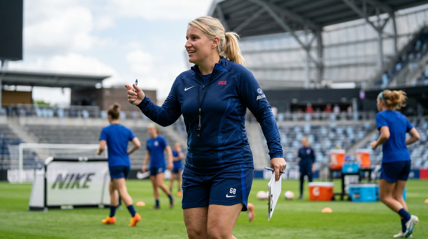 USWNT midfielder Sam Coffey trains ahead of the October friendlies against Spain.