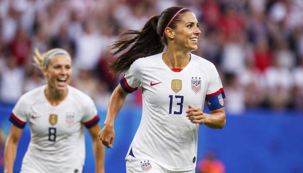 the USWNT during a match. 